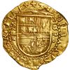 Image 1 : SPAIN, Seville, gold cob 4 escudos, Philip II, 1590 date to right, assayer Gothic D below mintmark S