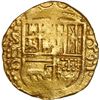 Image 1 : SPAIN, Seville, gold cob 2 escudos, Philip II, 1591 date to right, assayer C below mintmark S and de