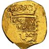 Image 1 : SPAIN, Madrid, gold cob 4 escudos, Philip IV, assayer not visible, rare, NGC AU details / cleaned.