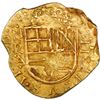 Image 1 : COLOMBIA, Bogotá, gold cob 2 escudos, 1633, assayer A below mintmark NR to left, very rare, NGC MS 6