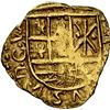 Image 1 : COLOMBIA, Bogotá, gold cob 2 escudos, 1701/0, assayer V.A at end of shield-side legend, PHILIPPS V D