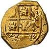 Image 1 : COLOMBIA, Bogotá, gold cob 2 escudos, 1708, no assayer (Arce), NGC MS 62 (1715 Fleet Shipwreck Label