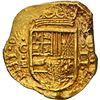 Image 1 : COLOMBIA, Cartagena, gold cob 2 escudos, Philip IV, assayer E below mintmark C to left, dots inside 
