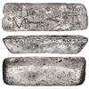Image 1 : Large silver ingot 43 from Oruro dated 1622, Class Factor 0.9, 86.2 lb troy, with markings of manife