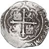 Image 2 : MEXICO, Mexico City, cob 2 reales, Philip II, assayer O below oM to left.