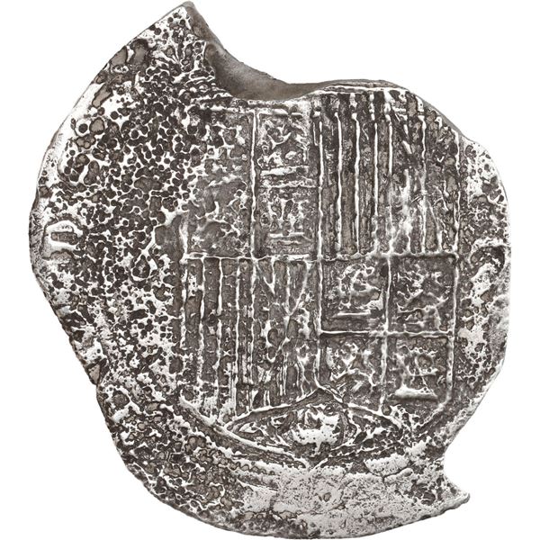 SPAIN, Burgos, 8 reales, Ferdinand-Isabel, 8-arc flanking shield, VIII-8-B on reverse, extremely rar