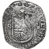 Image 1 : SPAIN, Seville, cob 8 reales, Philip II, assayer Gothic D at 4 o'clock outside tressure on reverse.