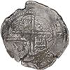 Image 2 : BOLIVIA, Potosí, cob 8 reales, Philip II, assayer B (5th period, early style), Grade 1, with early c