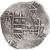 Image 1 : BOLIVIA, Potosí, cob 8 reales, Philip III, assayer Q, Grade 1.