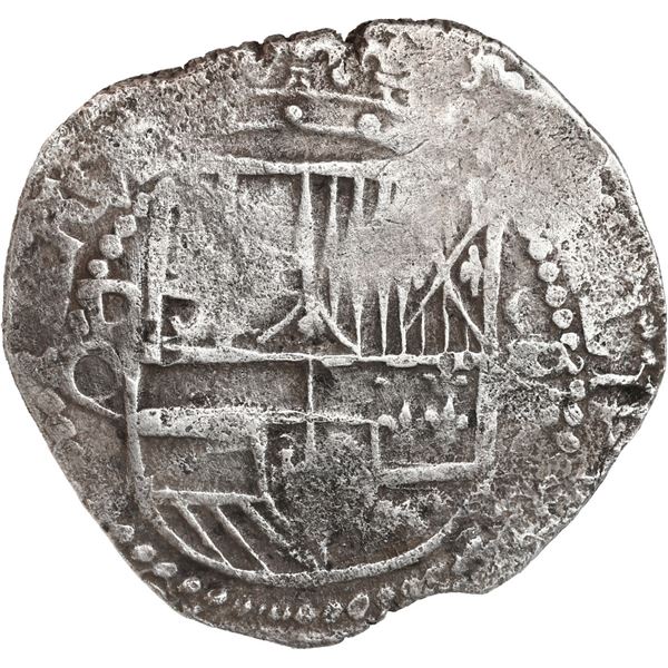 BOLIVIA, Potosí, cob 8 reales, Philip III, assayer Q, Grade 2.