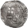 Image 1 : BOLIVIA, Potosí, cob 8 reales, Philip III, assayer Q, Grade 2.