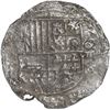 Image 1 : BOLIVIA, Potosí, cob 8 reales, (1)62(?) (T), upper half of shield and quadrants of cross transposed,