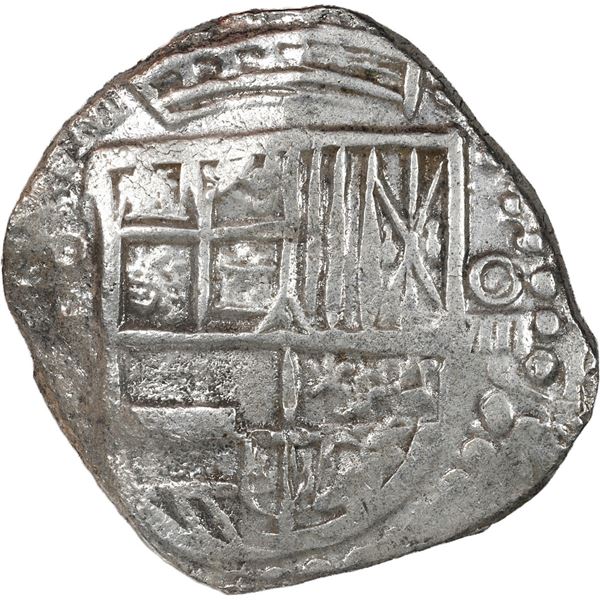 BOLIVIA, Potosí, cob 8 reales, Philip III, assayer not visible, Grade 1.