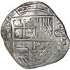 Image 1 : BOLIVIA, Potosí, cob 8 reales, Philip III, assayer not visible, Grade 1.