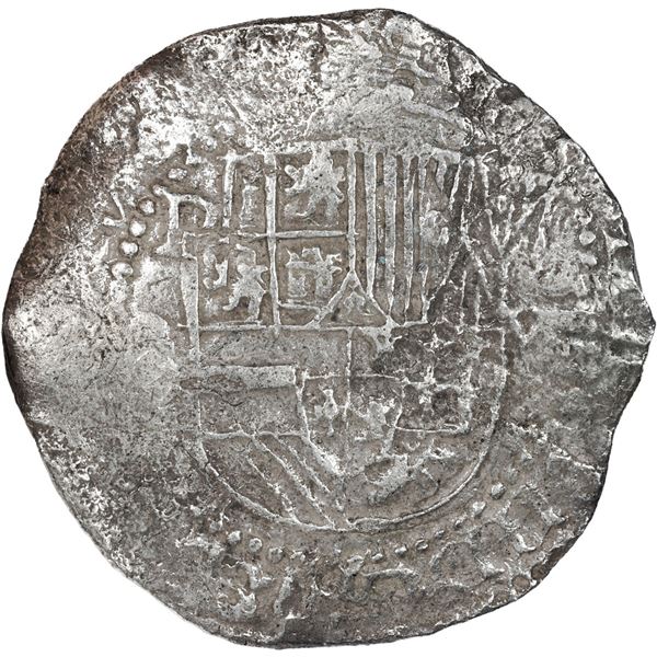 BOLIVIA, Potosí, cob 8 reales, Philip III, assayer not visible, Grade 1.