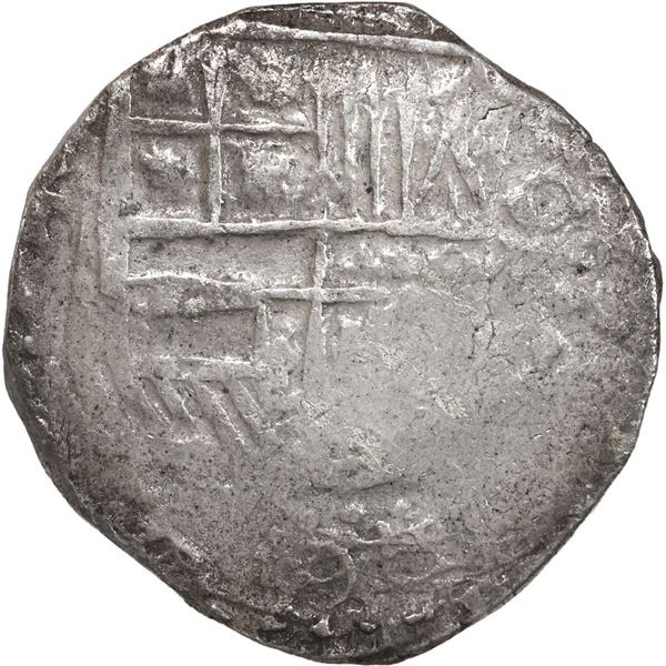 BOLIVIA, Potosí, cob 8 reales, Philip III, assayer not visible, Grade 2.