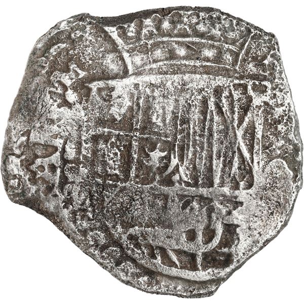 BOLIVIA, Potosí, cob 8 reales, Philip III, assayer not visible, Grade 3.