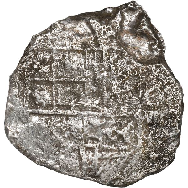 BOLIVIA, Potosí, cob 8 reales, Philip III, assayer not visible, Grade 3.