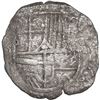 Image 1 : BOLIVIA, Potosí, cob 4 reales, Philip III, assayer not visible, quadrants of cross transposed, Grade