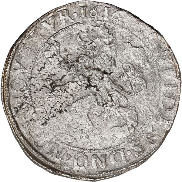 NETHERLANDS (United), Overijssel, "lion" daalder, 1616.
