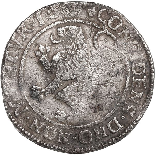 NETHERLANDS (United), Westfriesland, "lion" daalder, 1617.