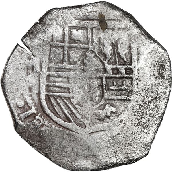 MEXICO, Mexico City, cob 8 reales, Philip IV, assayer D (early 1630s).