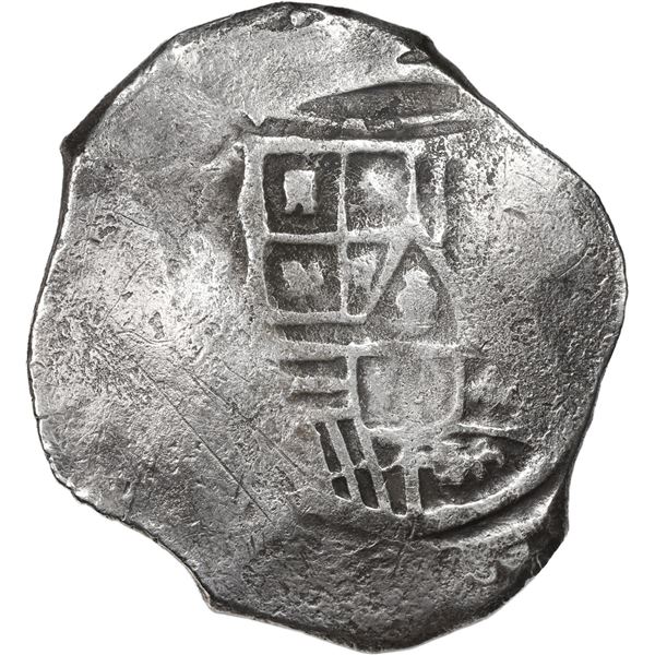 MEXICO, Mexico City, cob 8 reales, Philip IV, assayer not visible (D, early 1630s).