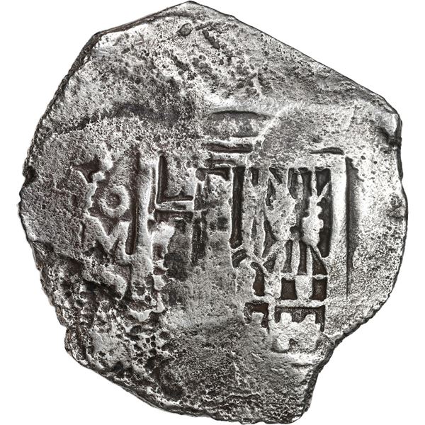 MEXICO, Mexico City, cob 8 reales, 1639 P, double-struck cross.