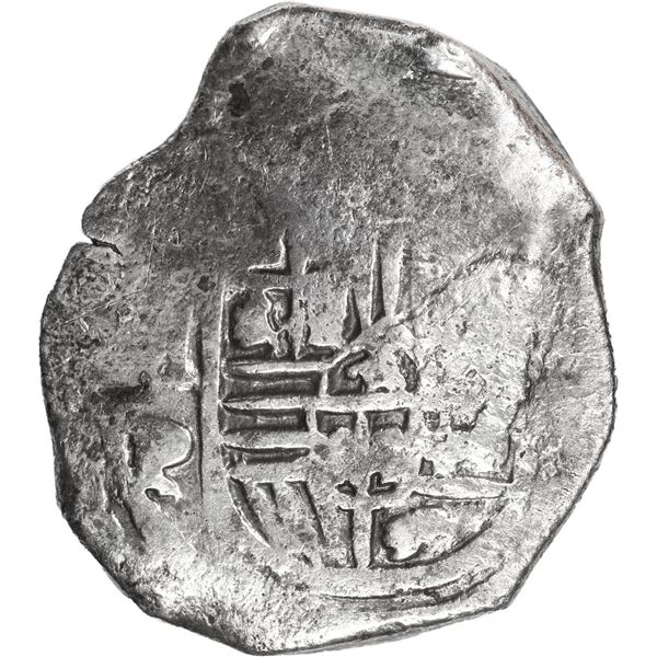 MEXICO, Mexico City, cob 8 reales, Philip IV, assayer P, double-struck cross.