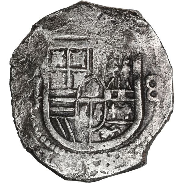 MEXICO, Mexico City, cob 8 reales, Philip IV, assayer P.