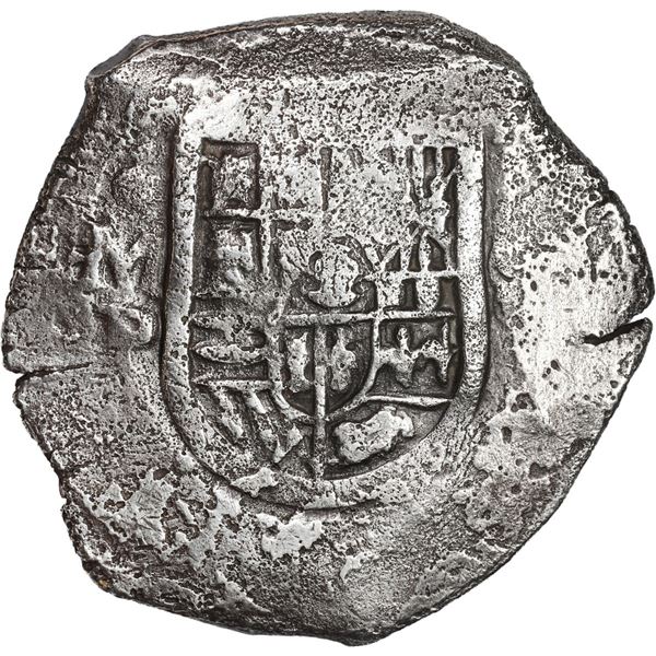 MEXICO, Mexico City, cob 8 reales, Philip IV, assayer P.