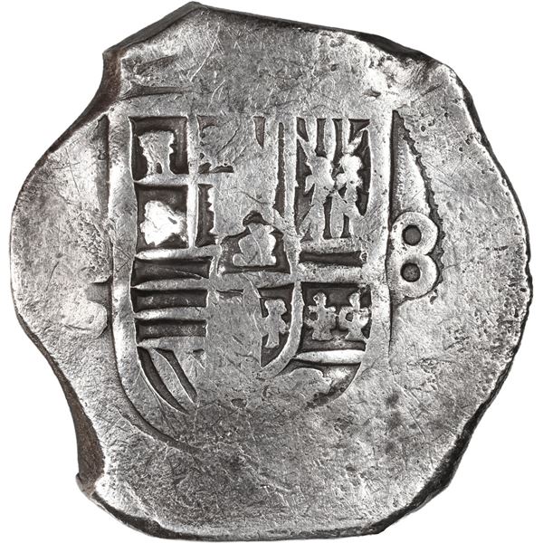 MEXICO, Mexico City, cob 8 reales, Philip IV, assayer P.
