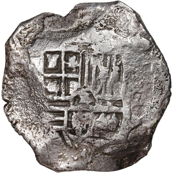 MEXICO, Mexico City, cob 8 reales, Philip IV, assayer not visible (P).
