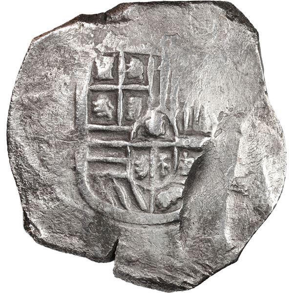 MEXICO, Mexico City, cob 8 reales, Philip IV, assayer not visible (P).