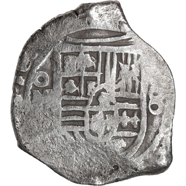 MEXICO, Mexico City, cob 8 reales, Philip IV, assayer not visible (P).