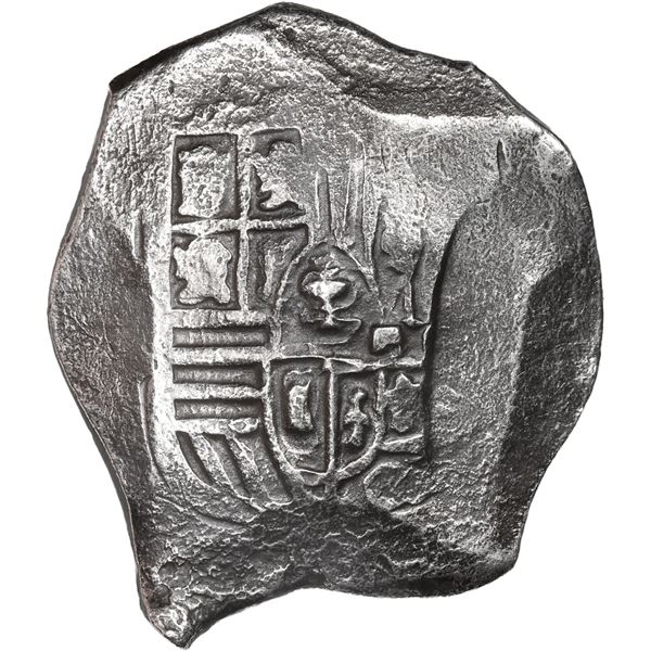MEXICO, Mexico City, cob 8 reales, Philip IV, assayer not visible (P).