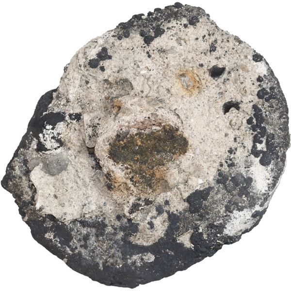 SPANISH COLONIAL, mints uncertain, "biscuit" clump of two cobs (one 8 reales and one 4 reales), assa