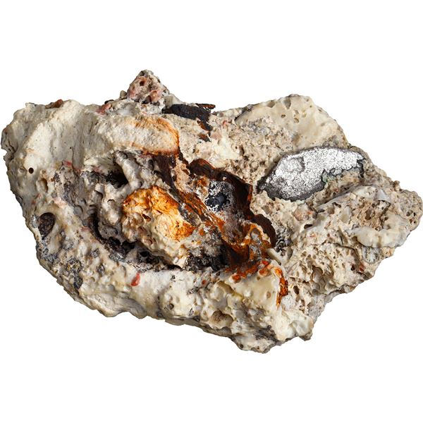 SPANISH COLONIAL, mint uncertain, clump of one cob 4 reales in mass of coral and iron remnants, Phil