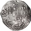 Image 1 : BOLIVIA, Potosí, cob 8 reales, Philip IV, assayer P (early 1620s), quadrants of cross transposed, "f