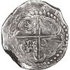 Image 2 : BOLIVIA, Potosí, cob 8 reales, Philip IV, assayer P (early 1620s), quadrants of cross transposed, "f