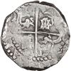Image 2 : BOLIVIA, Potosí, cob 8 reales, Philip IV, assayer P (mid-1620s), quadrants of cross transposed, "fla