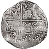 Image 2 : BOLIVIA, Potosí, cob 8 reales, Philip IV, assayer P (mid-1620s), quadrants of cross transposed, "fla