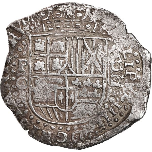 BOLIVIA, Potosí, cob 8 reales, 1650 (Spanish 5) O, no countermark (rare).