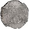 Image 1 : BOLIVIA, Potosí, cob 8 reales, 1650 (Spanish 5) O, with crowned-•F• countermark (t