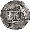 Image 1 : BOLIVIA, Potosí, cob 8 reales, (1650) O, with crowned-PH countermark on shield.