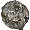 Image 1 : BOLIVIA, Potosí, cob 8 reales, 1651 (modern 5) E, with crowned-•F• (two dots) coun