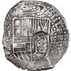 Image 1 : BOLIVIA, Potosí, cob 8 reales, 1652 E, with crowned-•F• (two dots) countermark on 