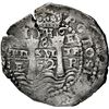 Image 1 : BOLIVIA, Potosí, cob 8 reales, 1652 E, post-transitional (Transitional Type VIII/B), 1-PH-6 at top, 