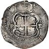 Image 2 : BOLIVIA, Potosí, cob 8 reales, 1652 E, post-transitional (Transitional Type VIII/B), 1-PH-6 at top, 