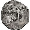 Image 1 : BOLIVIA, Potosí, cob 8 reales, 1653 E, •PH• at top, •pomegranate[x=#8226/